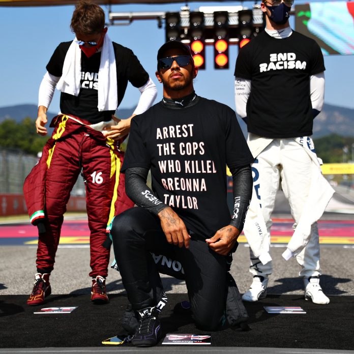Lewis Hamilton and Against discrimination T-Shirt