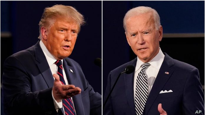 DonaldTrump and Joe Biden