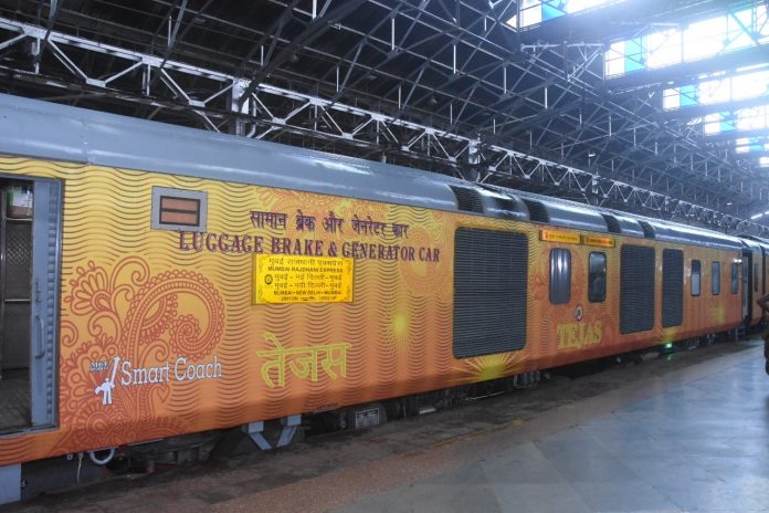 Mumbai Delhi Rajdhani Express gets Tejas Smart coaches.